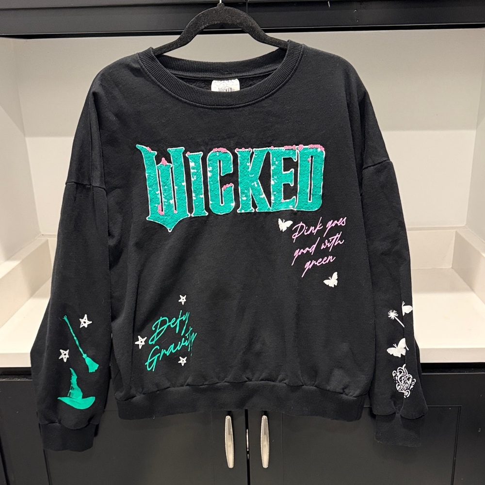 Wicked Black Sweater. Size L